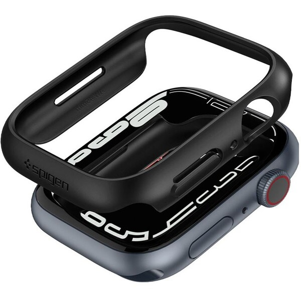 Spigen Thin Fit pouzdro Apple Watch 9/8/7 (45mm) černé