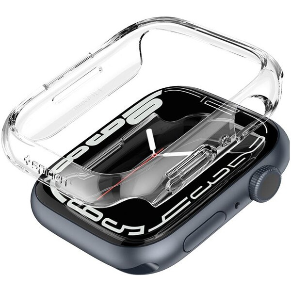 Spigen Thin Fit pouzdro Apple Watch 9/8/7 (45mm) čiré
