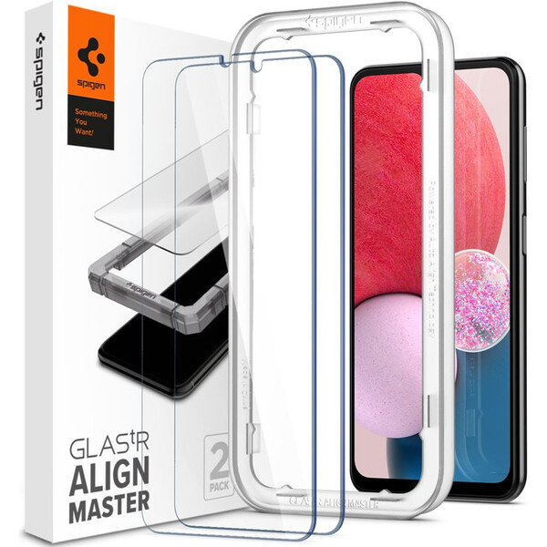 Spigen AlignMaster Glas.tR 2 Pack tvrzenné sklo Samsung Galaxy A13