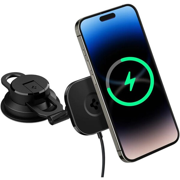 Spigen OneTap 3 Pro Wireless Car Charger Mount ( ITS35W-3) MagSafe držák s nabíjením černý