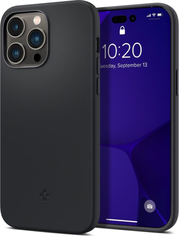 Spigen Ochranný kryt pro iPhone 14 Pro MAX - Spigen, Silicone Fit MagSafe Black