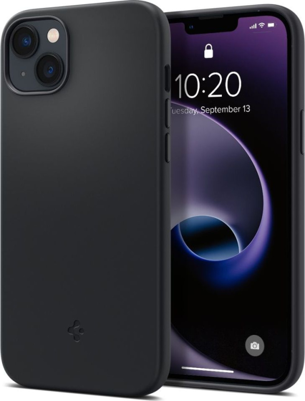 Spigen Ochranný kryt pro iPhone 14 PLUS - Spigen, Silicone Fit MagSafe Black