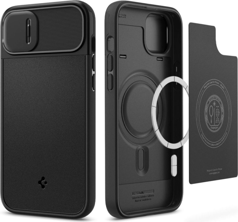 Spigen Ochranný kryt pro iPhone 14 PLUS - Spigen, Optik Armor Mag Black