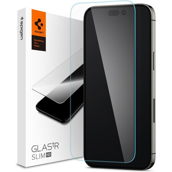 Spigen tR Slim HD 1P ochranné sklo iPhone 14 Pro Max čiré