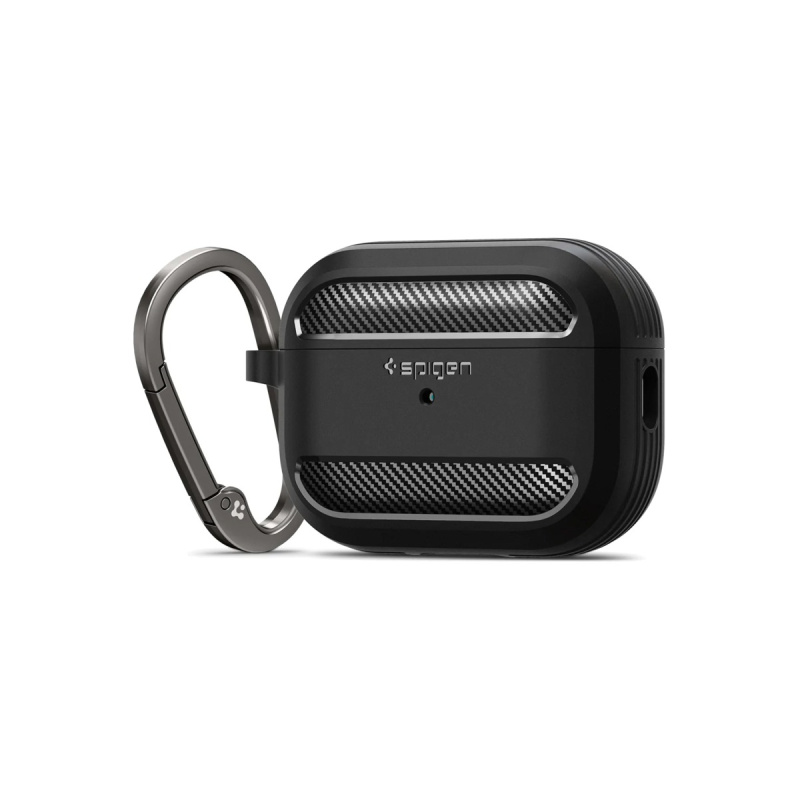 Obal pro AirPods Pro 2. gen Spigen Rugged Armor - černý