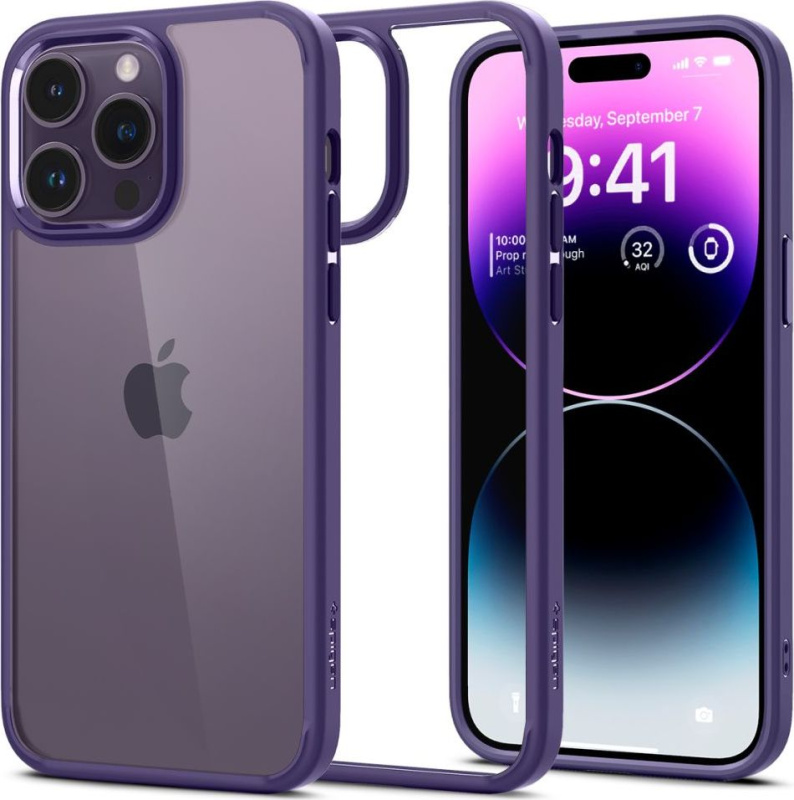 Spigen Ochranný kryt pro iPhone 14 Pro - Spigen, Ultra Hybrid Deep Purple