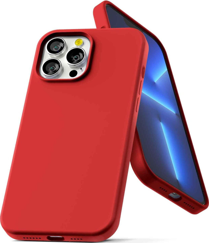 Mercury Ochranný kryt pro iPhone 13 Pro MAX - Mercury, Silicone Red