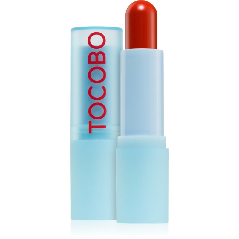 TOCOBO Glass Tinted Lip Balm hydratační balzám na rty pro zářivý lesk odstín 013 Tangerine Red 3.5 g