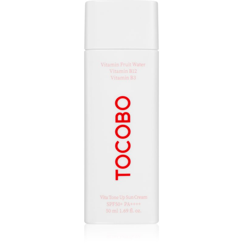 TOCOBO Vita Tone Up Sun Cream lehký ochranný gel-krém pro sjednocení barevného tónu pleti SPF 50+ 50 ml