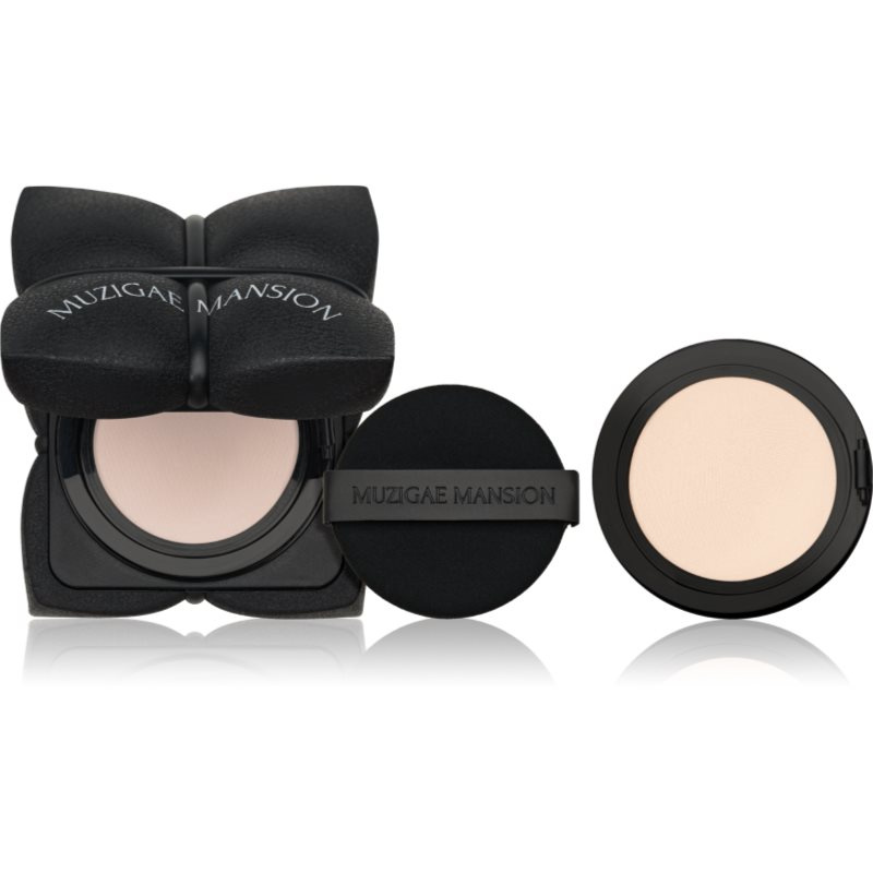 MUZIGAE MANSION Sleek Matt Cushion dlouhotrvající make-up v houbičce SPF 50+ + náhradní náplň odstín N19 2x15 g