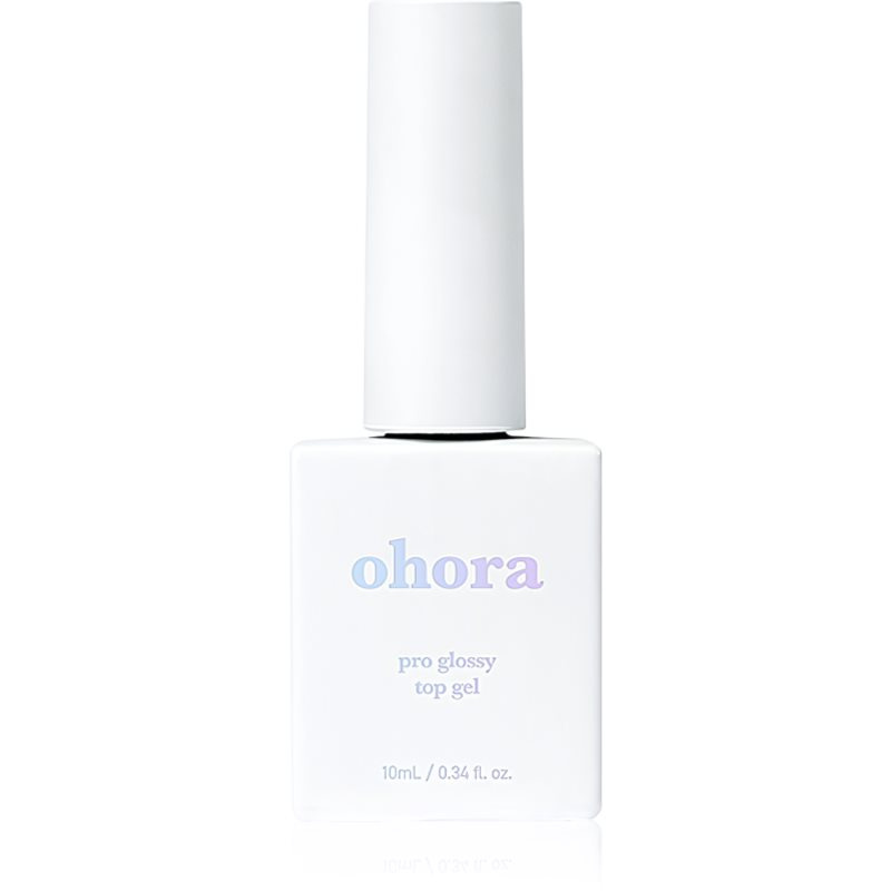 ohora Pro Glossy Top Gel krycí lak na nehty pro zářivý lesk 10 ml