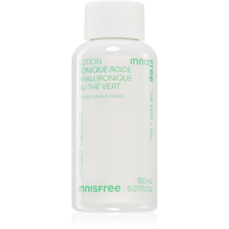 innisfree Green Tea Hyaluronic Toner hydratační pleťové tonikum pro posílení kožní bariéry 150 ml