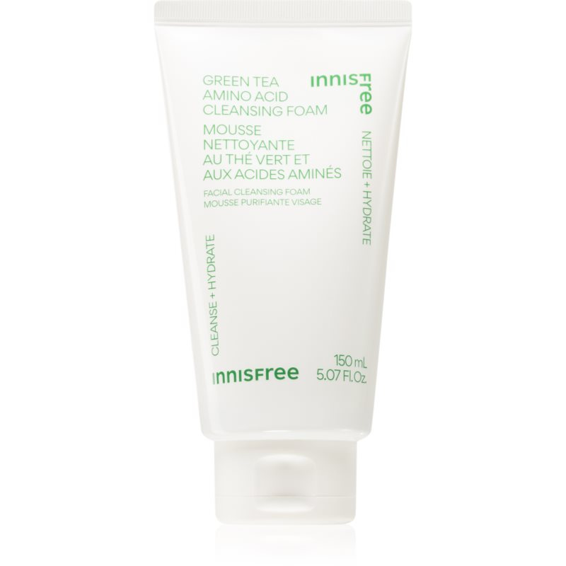 innisfree Green Tea Amino Acid Cleansing Foam jemná čisticí pěna s hydratačním účinkem 150 ml