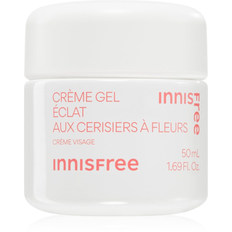 innisfree Cherry Blossom Glow Jelly Cream hloubkově hydratační krém pro rozjasnění pleti 50 ml