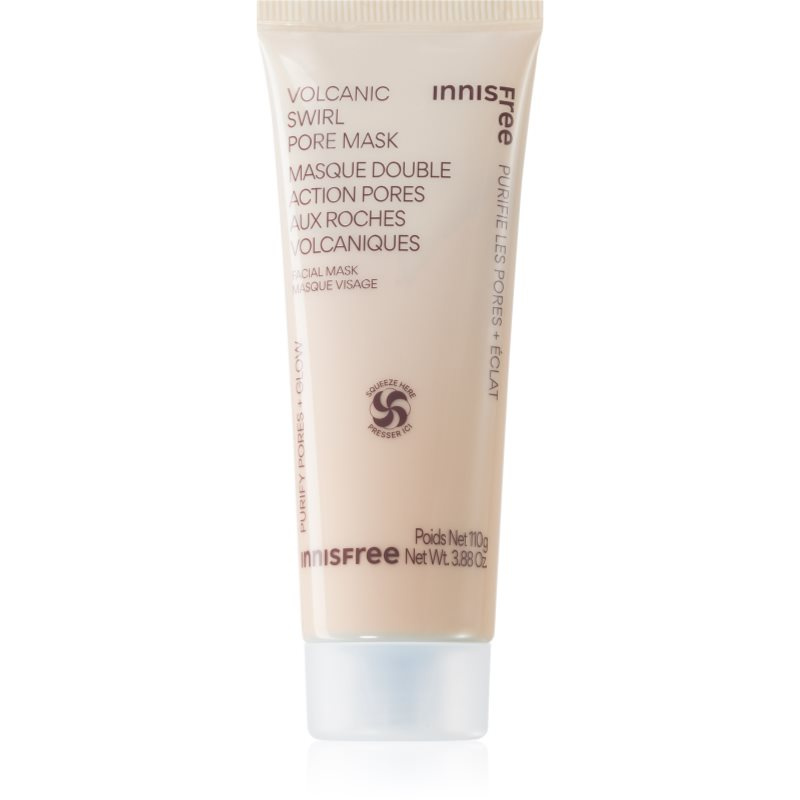 innisfree Volcanic Swirl Pore Mask jílová maska pro hydrataci pleti a minimalizaci pórů 110 g