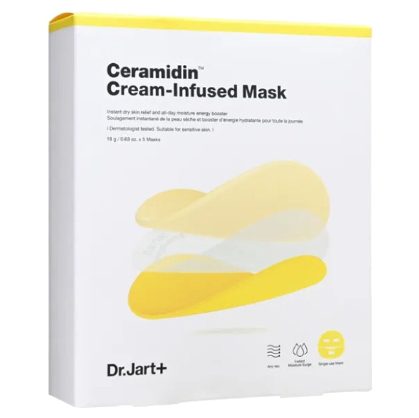 DR. JART+ Hloubkově hydratační pleťová maska Ceramidin 5 x 18 g
