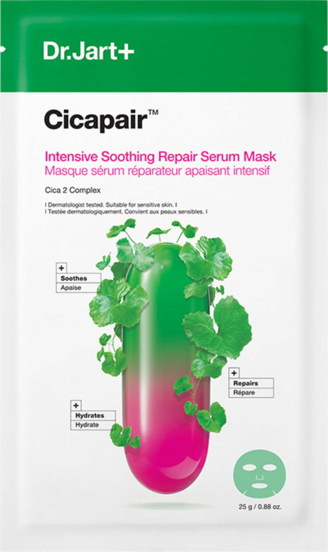 Dr. Jart+ Cicapair™ Intensive Soothing Repair Serum Mask plátýnková maska s hydratačním a zklidňujícím účinkem 25 g