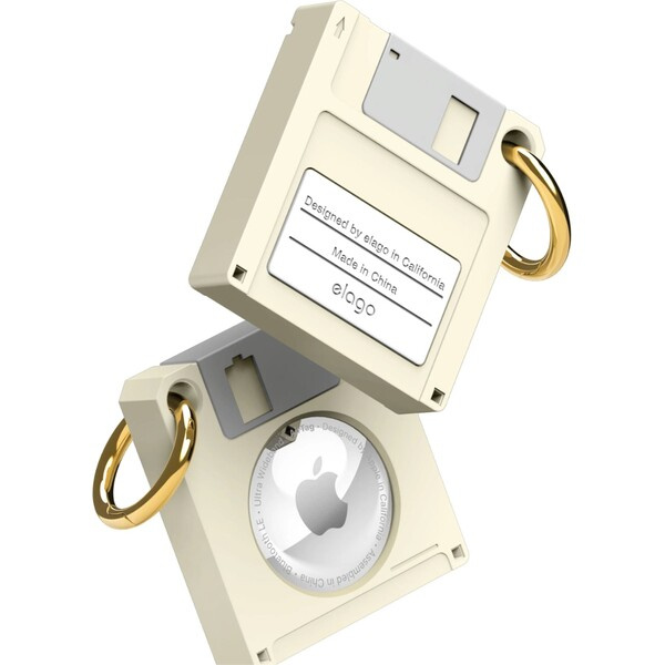 ELAGO Floppy Disk pouzdro pro Apple AirTag béžové