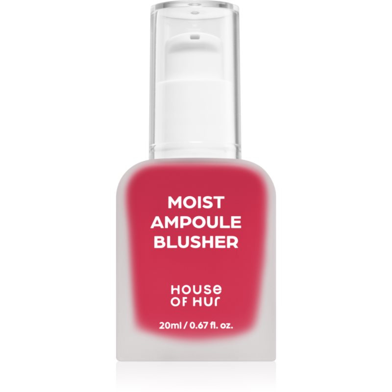 House of Hur Moist Ampoule Blusher tekutá tvářenka odstín 02 Deep Plum 20 ml
