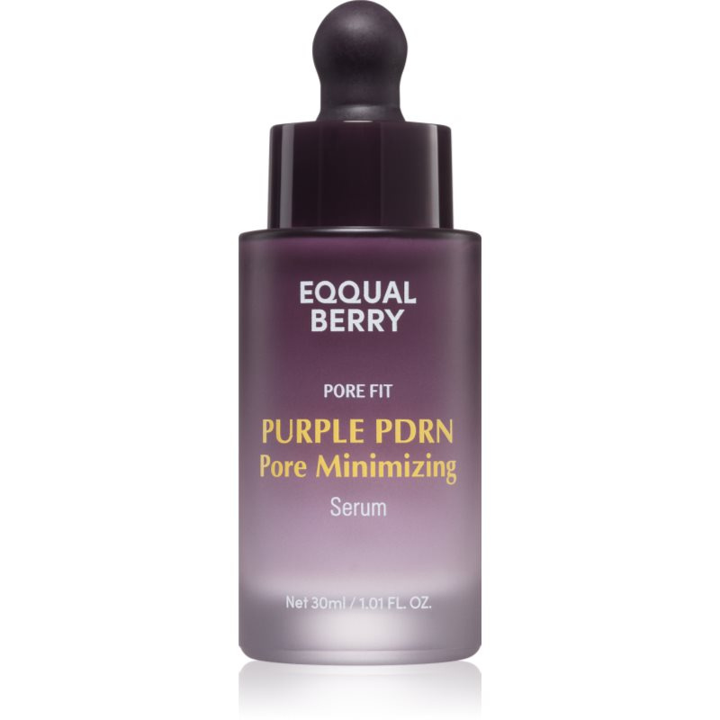 EQQUALBERRY Purple PDRN Pore Minimizing Serum sérum pro redukci rozšířených pórů pro rozjasnění a hydrataci 30 ml
