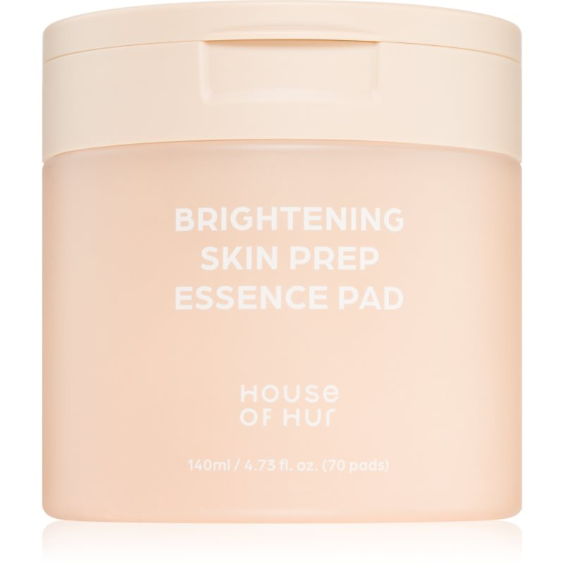 House of Hur Brightening Skin Prep Essence Pad tonizační polštářky pro sjednocení barevného tónu pleti 140 ml