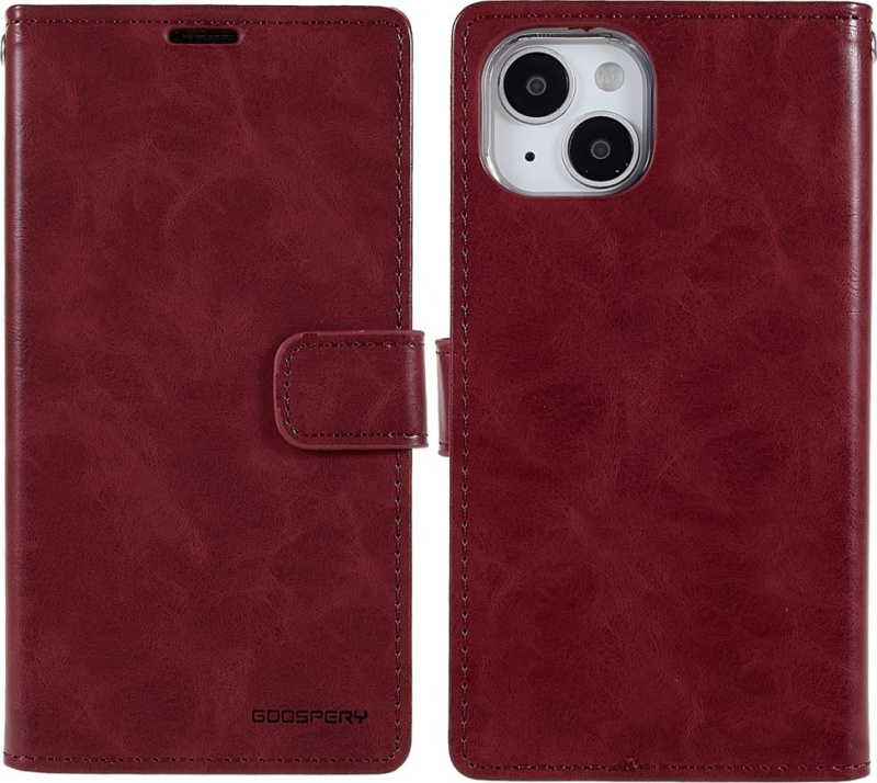 Mercury Ochranné pouzdro pro iPhone 14 - Mercury, Bluemoon Diary Wine