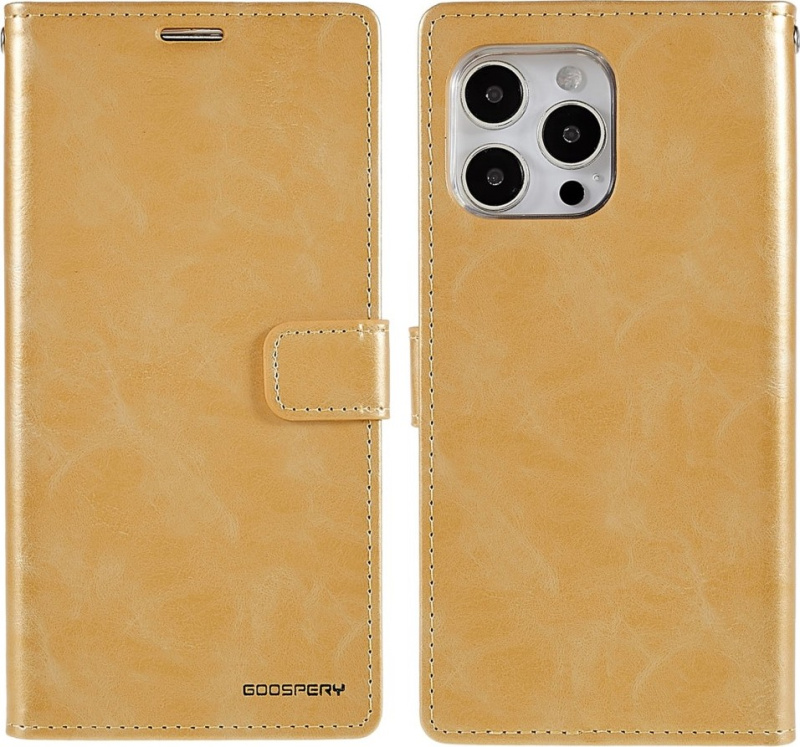 Mercury Ochranné pouzdro pro iPhone 14 Pro MAX - Mercury, Bluemoon Diary Gold