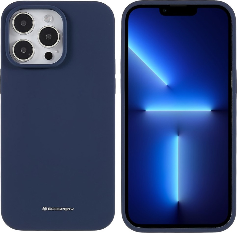 Mercury Ochranný kryt pro iPhone 14 Pro MAX - Mercury, Silicone Navy