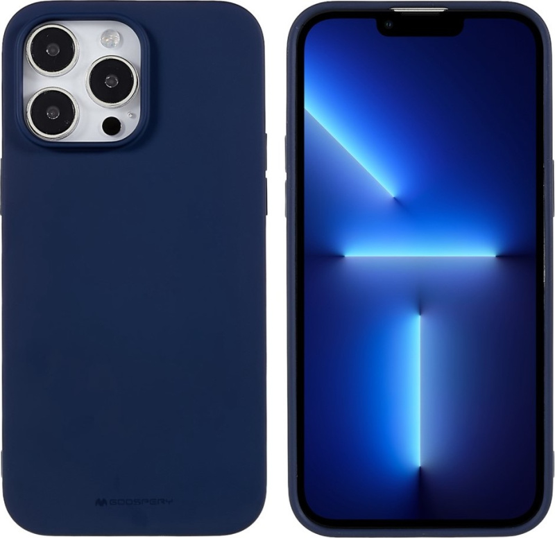 Mercury Ochranný kryt pro iPhone 14 Pro MAX - Mercury, Soft Feeling Midnight Blue