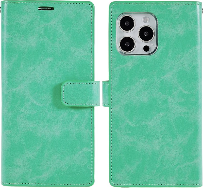 Mercury Ochranné pouzdro na iPhone 15 Pro MAX - Mercury, Mansoor Diary Mint