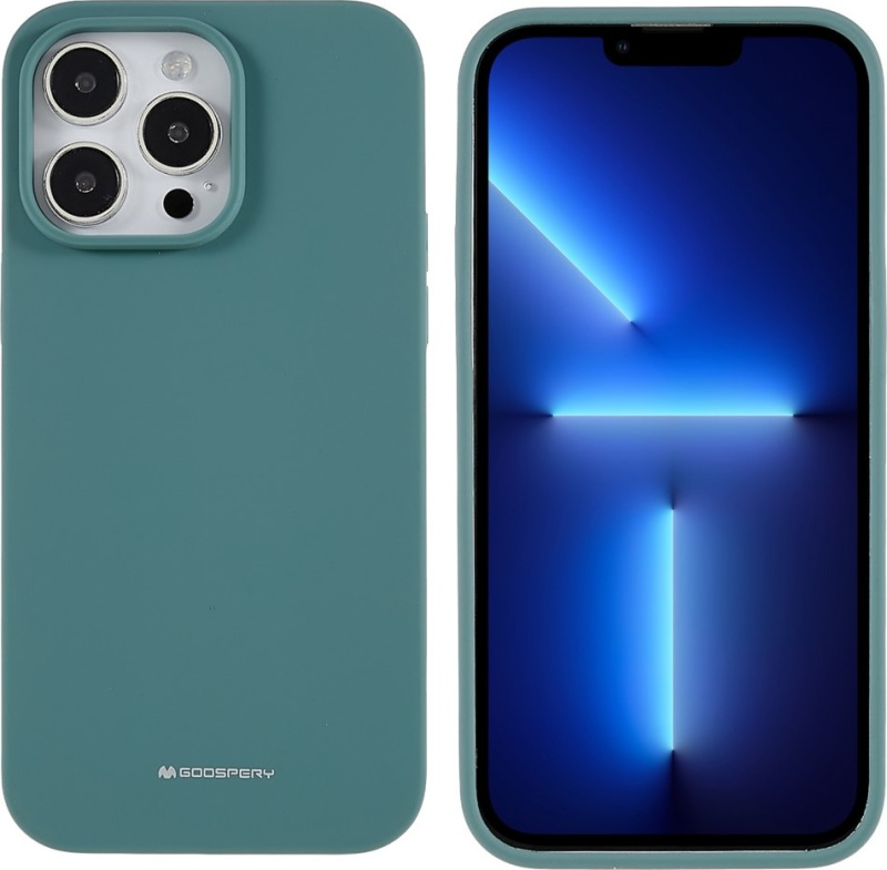 Mercury Ochranný kryt na iPhone 15 Pro - Mercury, Silicone Green