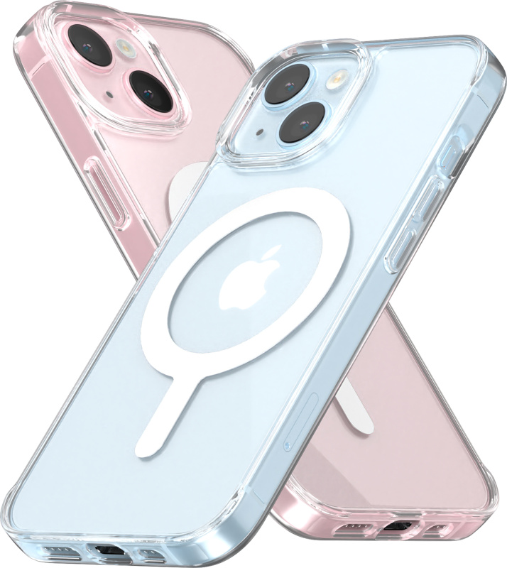 Mercury Ochranný kryt na iPhone 15 - Mercury, JelHard MagSafe Transparent