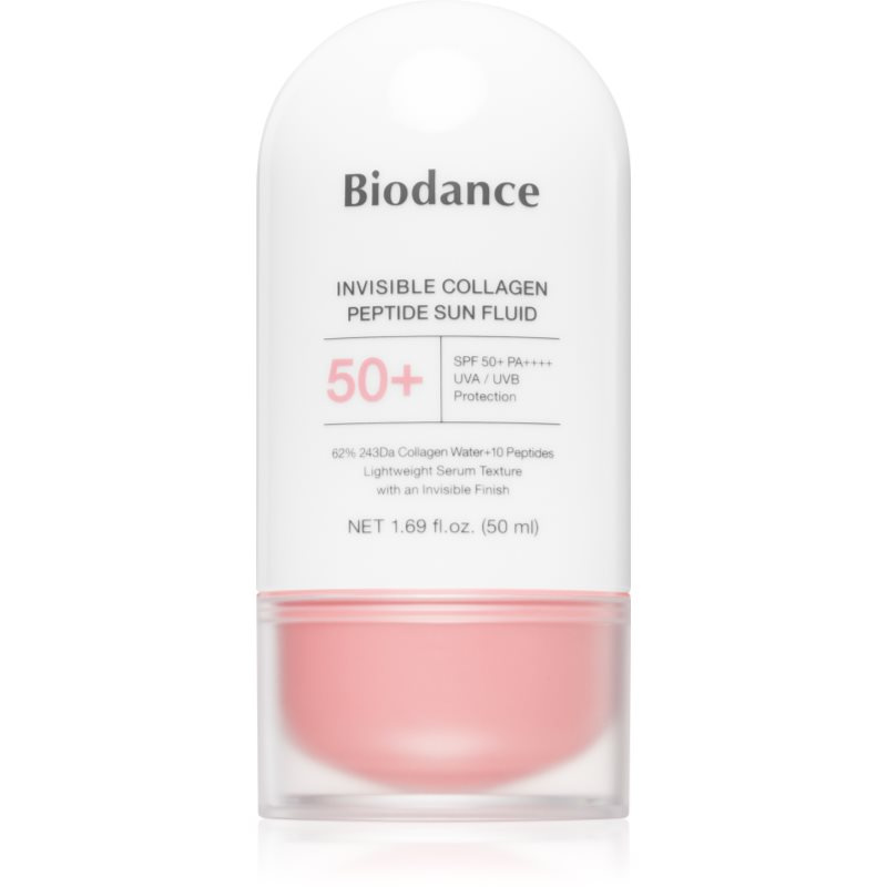 Biodance Invisible Collagen Peptide Sun Fluid opalovací emulze s kolagenem SPF 50+ 50 ml