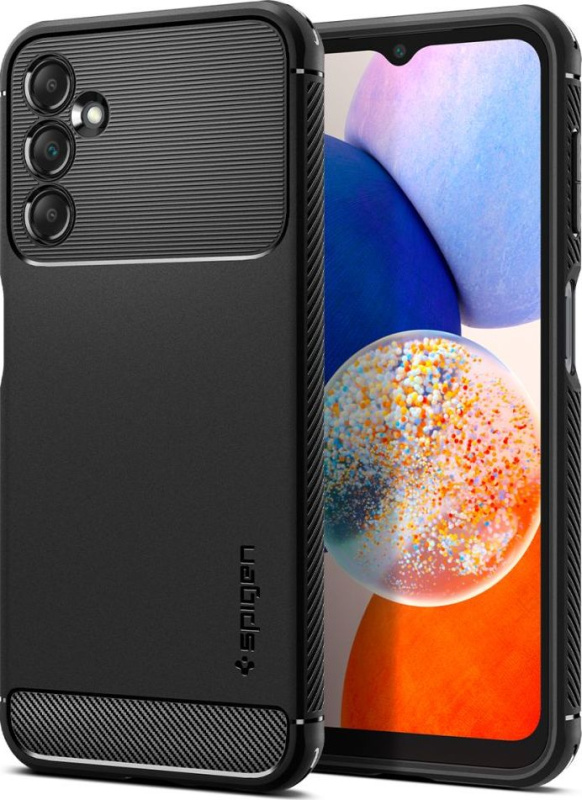 Spigen Ochranný kryt pro Samsung Galaxy A14 5G - Spigen, Rugged Armor Black