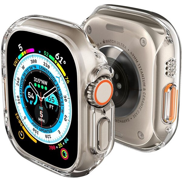 SPIGEN THIN FIT APPLE WATCH ULTRA (49 MM) CRYSTAL CLEAR (ACS05917) Čirá