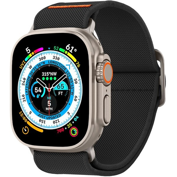 Řemínek pro Apple Watch 42/44/45/49mm Spigen Lite Fit Ultra - černý