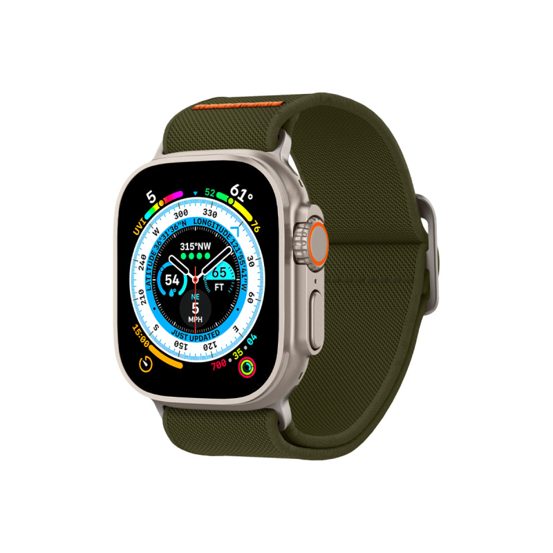 Řemínek pro Apple Watch 42/44/45/49mm Spigen Lite Fit Ultra - khaki