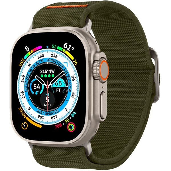 Řemínek pro Apple Watch 42/44/45/49mm Spigen Lite Fit Ultra - khaki