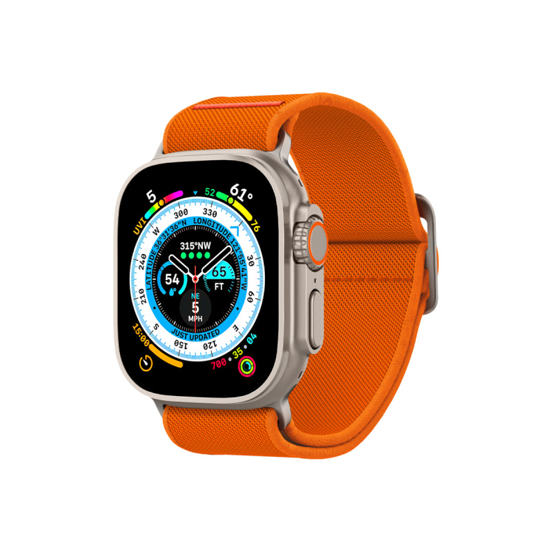 Řemínek pro Apple Watch 42/44/45/49mm Spigen Lite Fit Ultra - oranžový