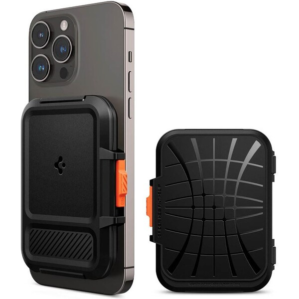 Spigen iPhone Lock Fit Wallet with MagSafe Black AFA06031 Černá