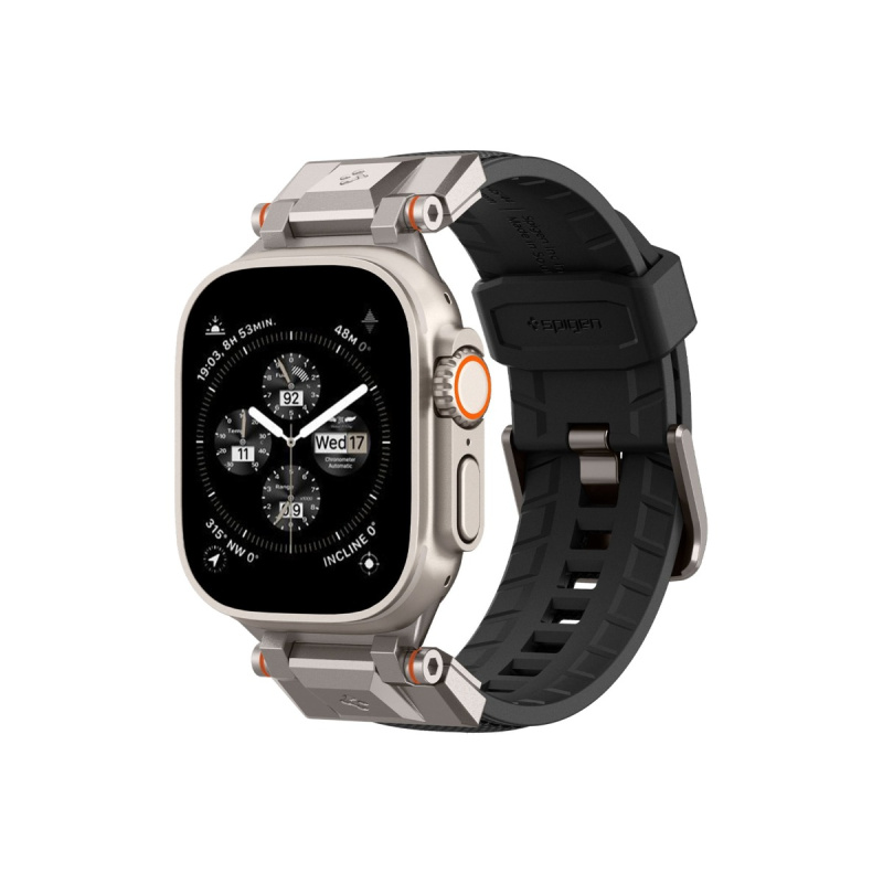 Řemínek pro Apple Watch 42/44/45/49 mm Spigen Dura Pro Armor Band - černý