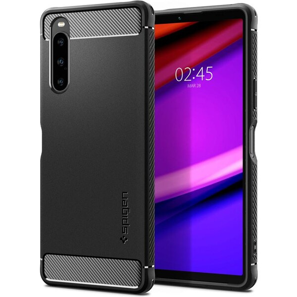Pouzdro Spigen Rugged Armor Black Sony Xperia 10 V ACS06202 Černá