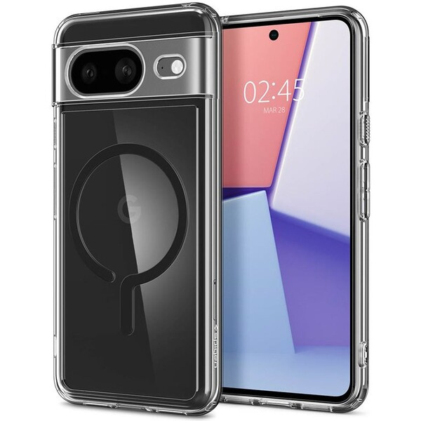 Spigen Ultra Hybrid OneTap Metal Ring MagSafe kryt pro Google Pixel 8 Černá