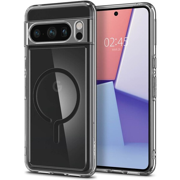 Spigen Ultra Hybrid OneTap Metal Ring MagSafe kryt pro Google Pixel 8 Pro Černá
