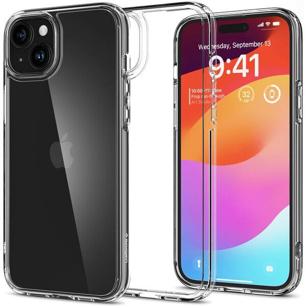 Spigen Crystal Hybrid kryt iPhone 15 čirý
