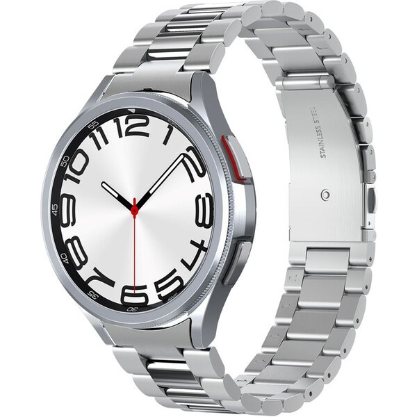 Spigen Modern Fit 316L Band řemínek Samsung Galaxy Watch6 Classic 47mm stříbrný