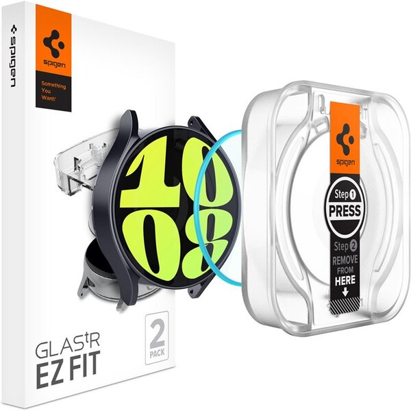 Spigen Glass tR EZ Fit 2 Pack ochranné sklo pro Samsung Galaxy Watch6 44mm