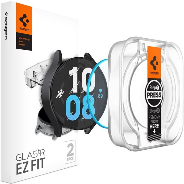 Spigen Glass tR EZ Fit 2 Pack ochranné sklo pro Samsung Galaxy Watch6 40mm
