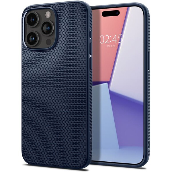 Spigen Liquid Air kryt iPhone 15 Pro Max modrý