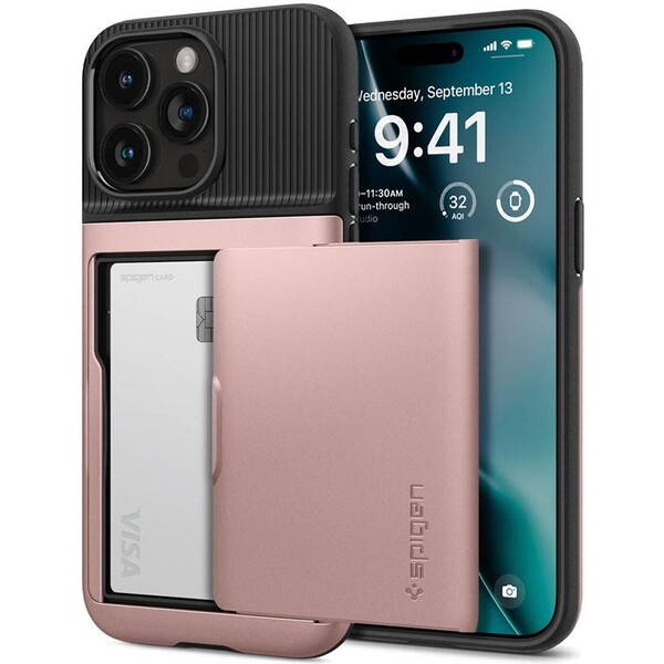 Spigen Slim Armor CS kryt iPhone 15 Pro Max růžovozlatý